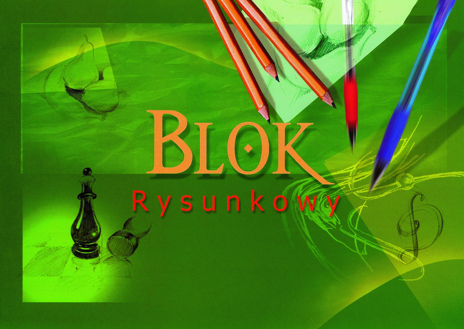 Blok rysunkowy A4 20k. biały Kreska
